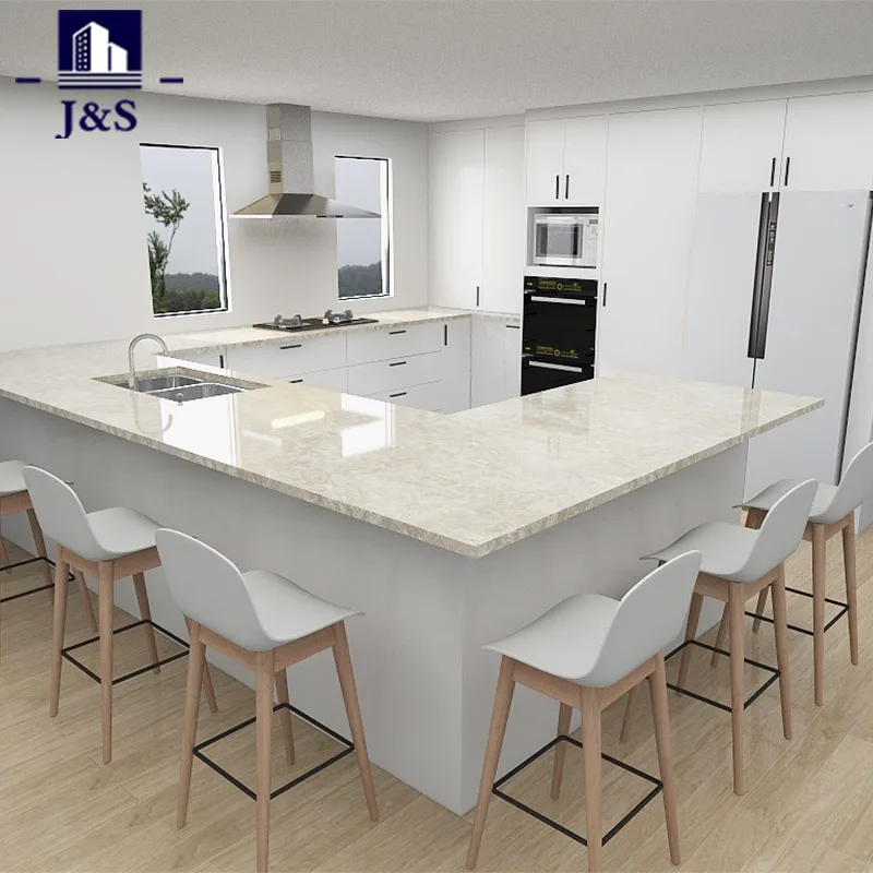 Dapur Moden Putih Pulau Besar