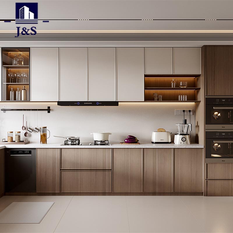 Pvc Vinyl Shaker style Kitchen kilang