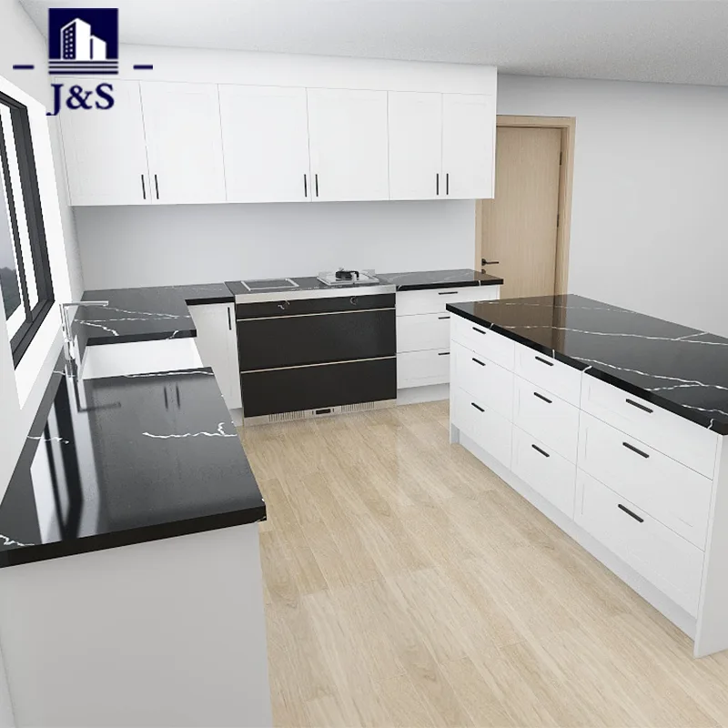 Dapur White Shaker dengan Gasing Batu Hitam